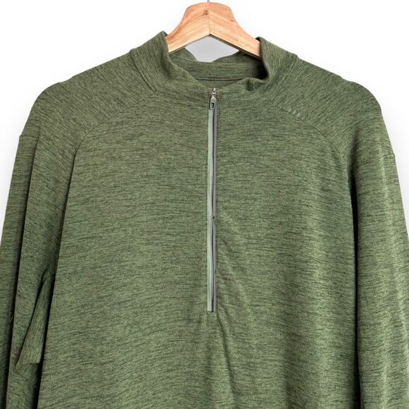 Lululemon Green Surge Warm Half Zip Pullover 2021 Men's Size XL - Picture 3 of 11